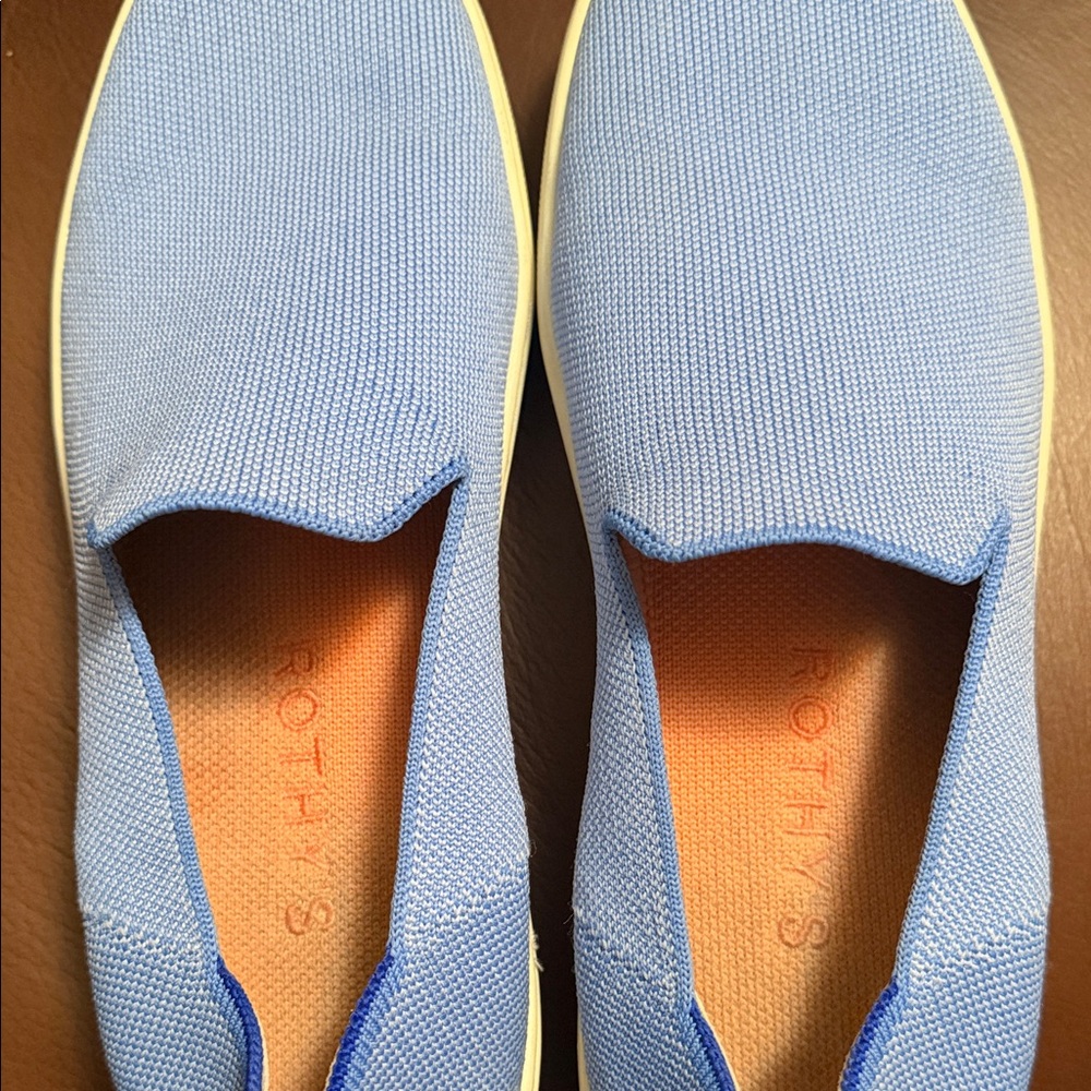 Rothy's Original Sky Blue Women's Slip-On Flats - Picture 5 of 6
